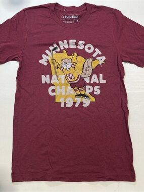 Homefield Minnesota Maroon Short Sleeve Tee - 'Minnesota National Champs 1979'